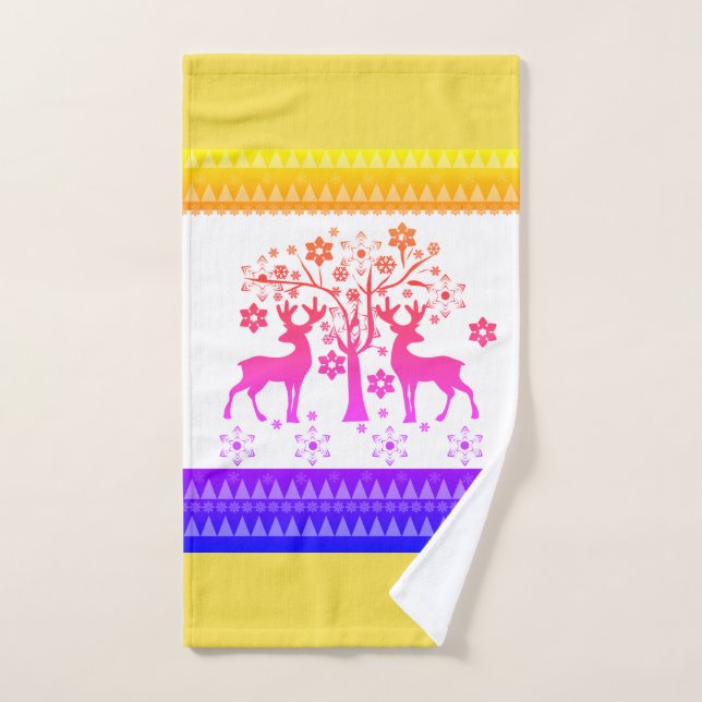 Motifs de Noël (Serviette à main)