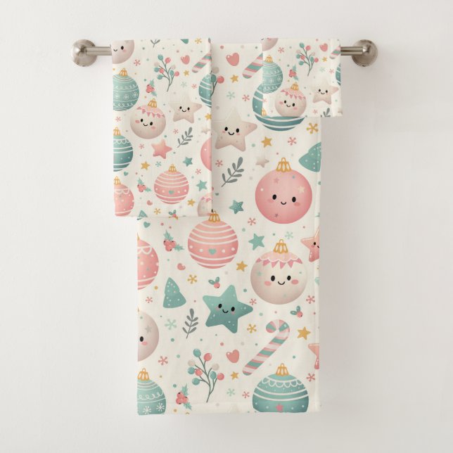 Motifs de Noël pastel mignons et étoiles (En situation)