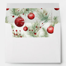 Motifs de Noël verts et rouges -