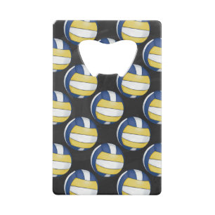 Motifs de volley-ball bleu et jaune