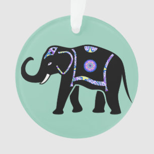 Motifs décoratifs abstraits d'éléphant animal
