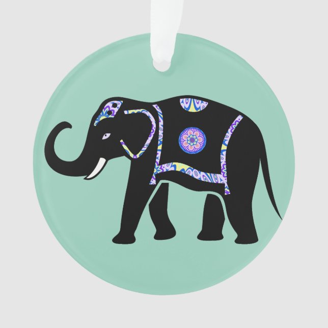 Motifs décoratifs abstraits d'éléphant animal (devant)