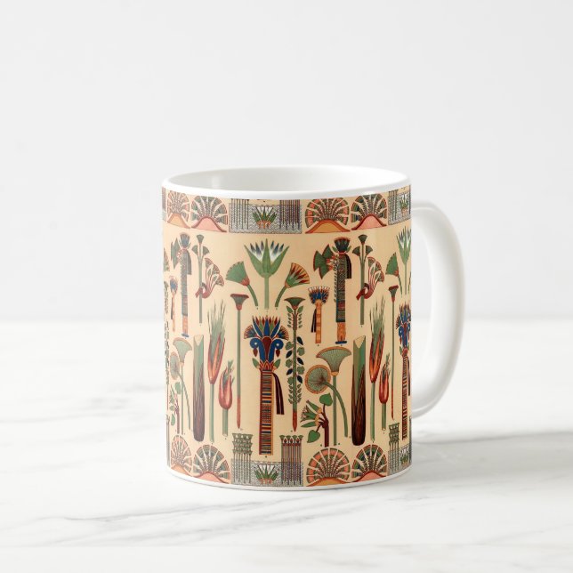 Motifs égyptiens tasse à café (Devant droit)