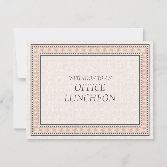 Motifs et frontières 1 Invitation à déjeuner de bu (Devant)