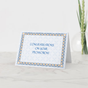 Motifs et frontières 2 Promotion Carte de félicita