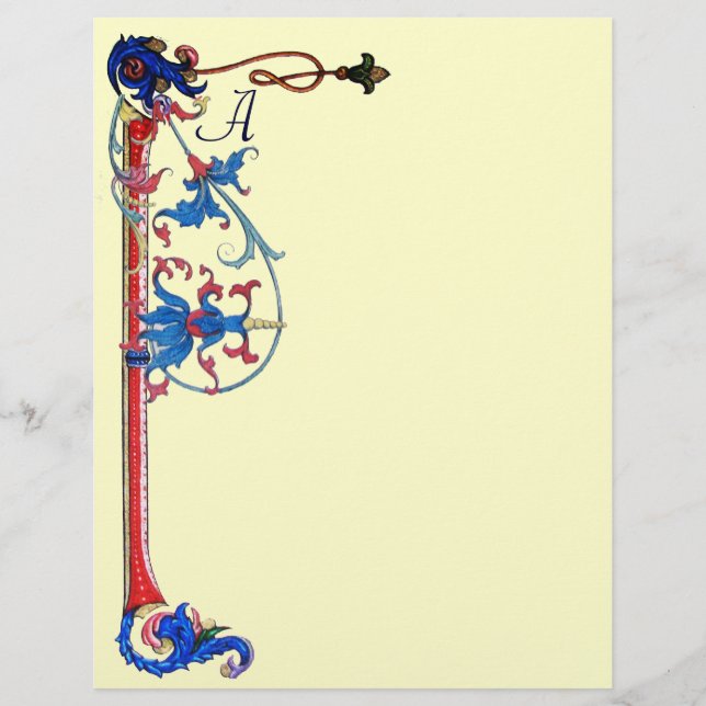 MOTIFS FLORAUX ANCIENS FLORENTINS MONOGRAS (Devant)