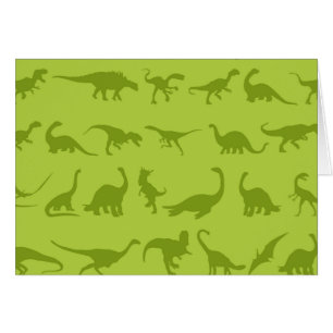 Motifs mignons de dinosaures verts pour des