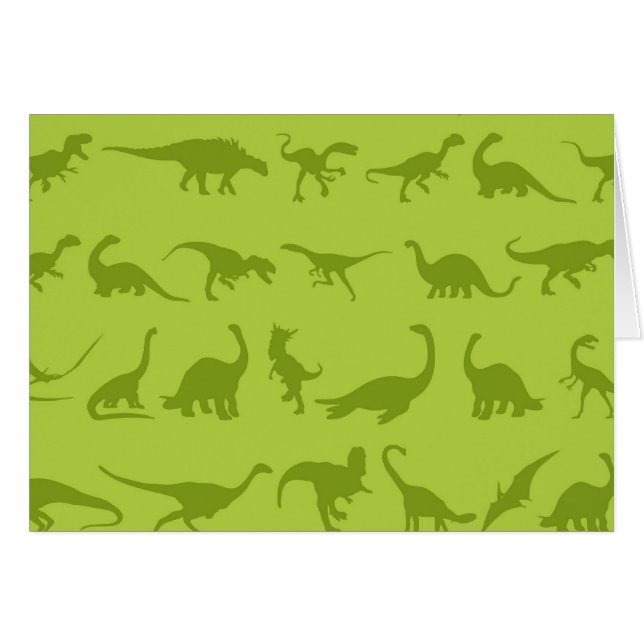 Motifs mignons de dinosaures verts pour des (Devant Horizontal)
