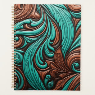 Motifs occidentaux à outils Turquoise et Chocolat