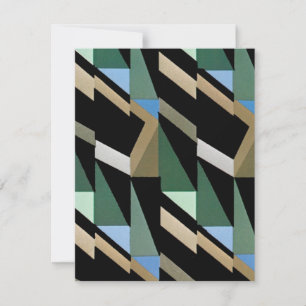 Motifs triangulaires diamantés vintage Art Déco ré