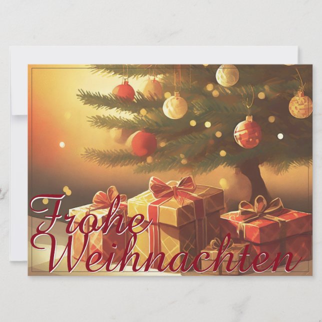 Motiv, mit Geschenken unterm Weihnachtsbaum 37016 (Devant)