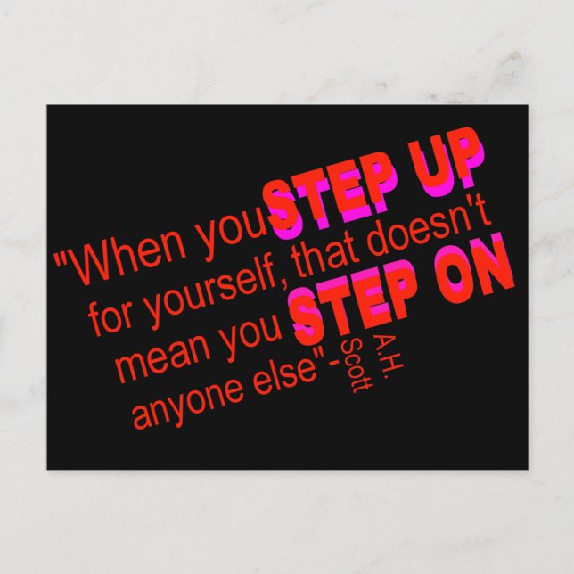 Motivateur, carte postale de l'esprit avant (Devant)