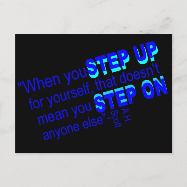 Motivateur, carte postale de l'esprit avant (Devant)