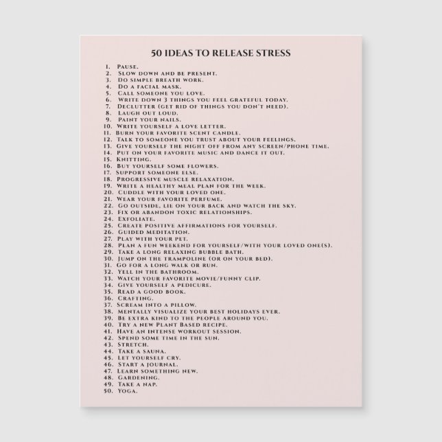 Motivation auto-soignante rose (Devant)