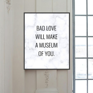 Motivation citation marbre simple poster