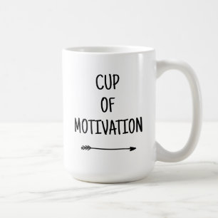 Motivation dans une Coupe avec Mug de café Flèche
