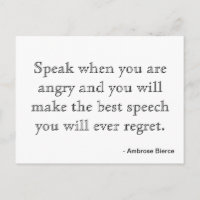 Motivation de carte postale - Colère