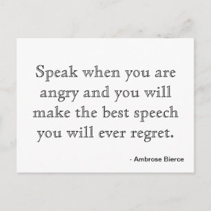 Motivation de carte postale - Colère