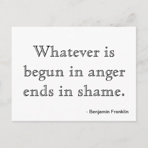 Motivation de carte postale - Colère