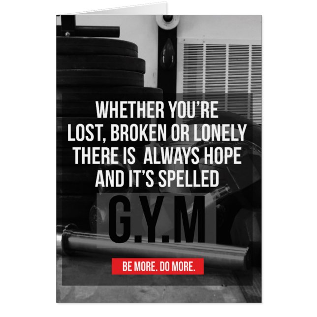 Motivation de la salle de sport (Devant)