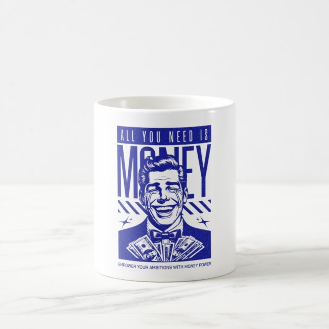 Motivation drôle d'argent Mug à café - Hustle de b (Centre)