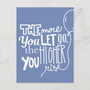 Motivation Laisser Monter Haute Couleur Carte Post