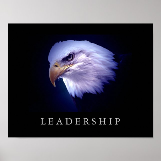 Motivation Leadership Eagle Eyes Poster (Devant)