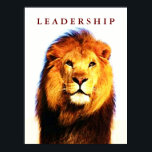Motivation Leadership Lion Eyes Pop Art Poster<br><div class="desc">Liberté et courage Images de motivation</div>