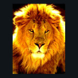 Motivation Leadership Lion Pop Art Poster<br><div class="desc">Liberté et courage Images de motivation</div>