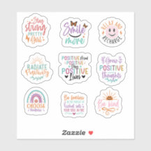 Motivation positive Autocollant de vinyle personna