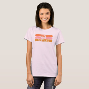 Motivation rose et orange Tshirt