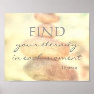 motivation Thoreau citation affiche nature art