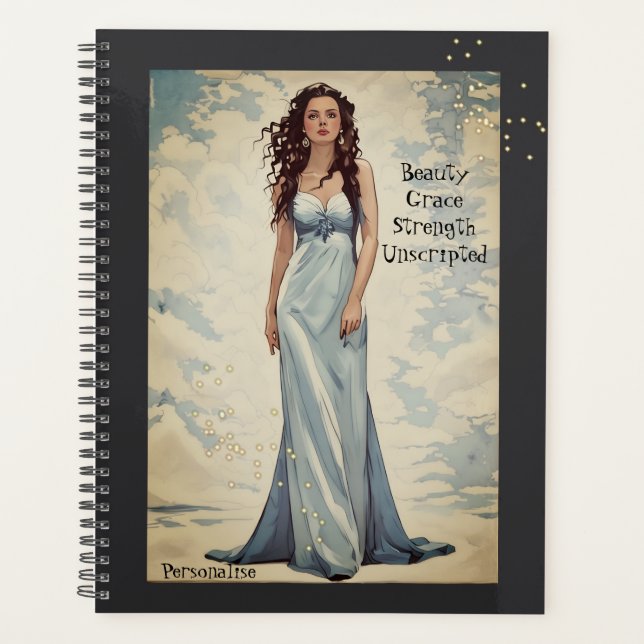 Motivational Beauté Force Citation Grey Journal (Devant)