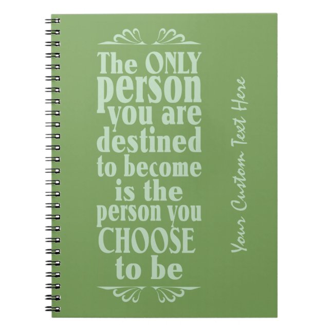 MOtivational CHOICE carnet personnalisé (Devant)