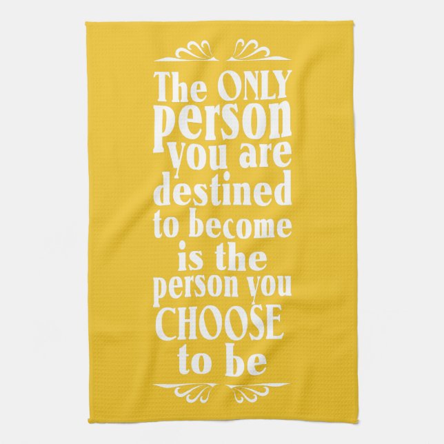 MOtivational CHOICE personnalisé couleur serviette (Vertical)