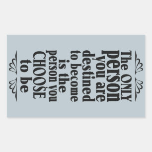 MOtivational CHOICE stickers couleur personnalisée