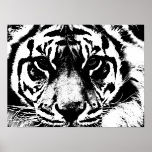 Motivational Courage Tiger Poster Print
