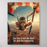Motivational Funy Inspirational Cat Poster