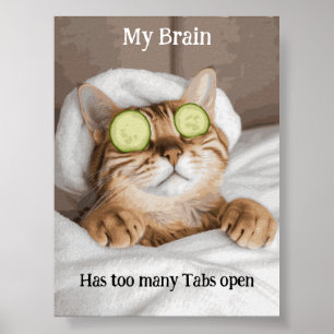 Motivational Funy Inspirational Cat Poster
