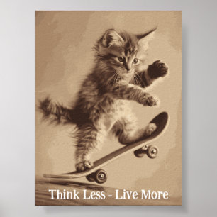 Motivational Funy Inspirational Cat Poster