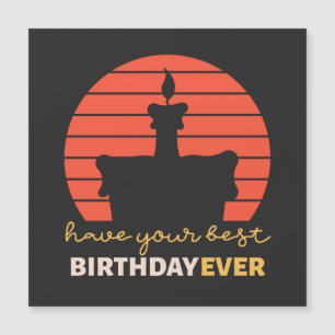 Motivational Joyeux voeux d'anniversaire avec gâte