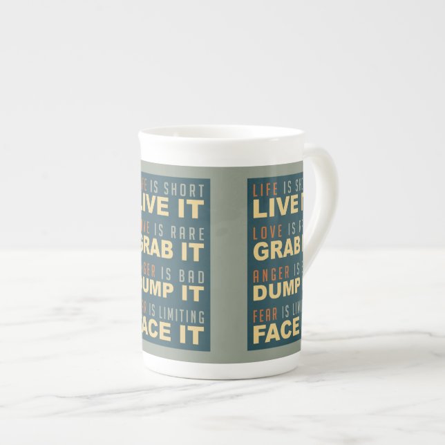 Motivational Life Advice mugs (Devant droit)