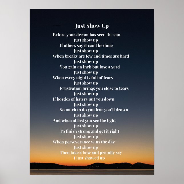 Motivational Poetry Poster for Entrepreneurs (Devant)
