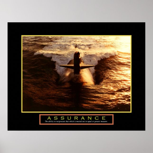Motivational Poster - "Assurance" - 22"x28" (Devant)