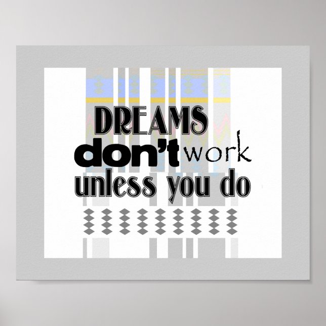 motivational poster quote with retro design art (Devant)