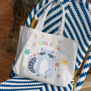 Motivational Raccoon Sac fourre-tout animal