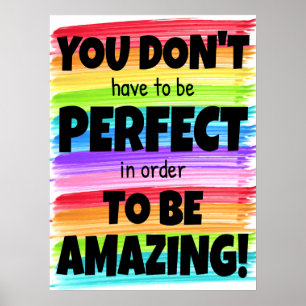 Motivational Rainbow Classroom Poster