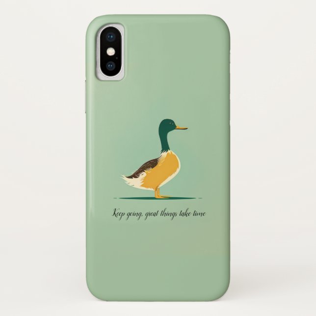Motivationnel, simple coque iphone de canard (Dos)