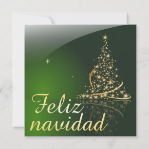 Motivo navideño verde con arbol de navidad. V2,0