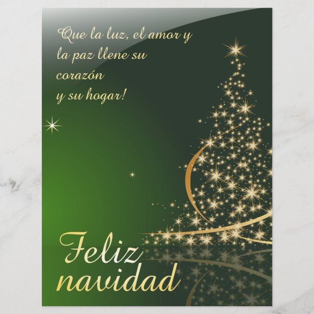 Motivo navideño verde con arbol de navidad. V2,0 (Devant)